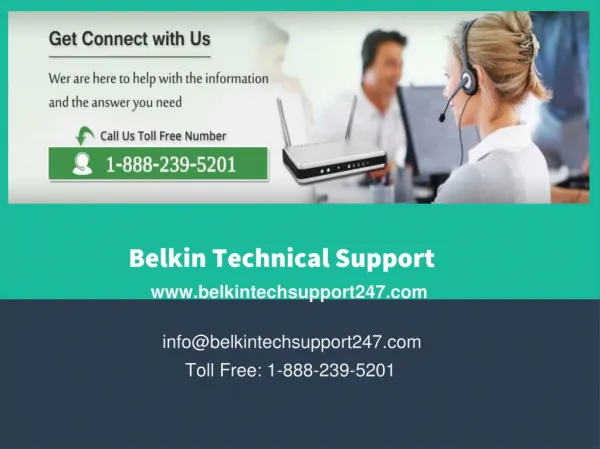 Belkin Technical Support - 1-888-239-5201