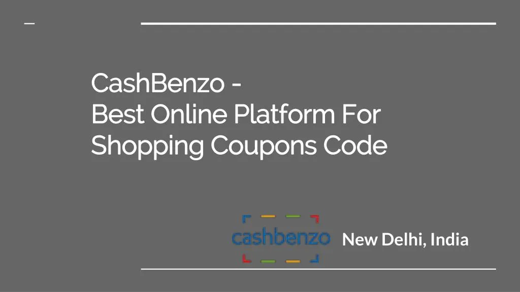 cashbenzo best online platform for shopping coupons code