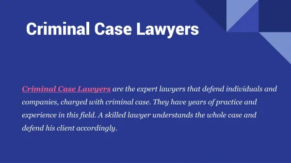 Criminal Defence Lawyers Canada