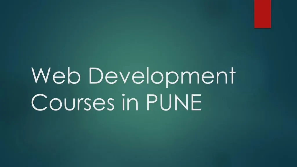 web development courses in pune