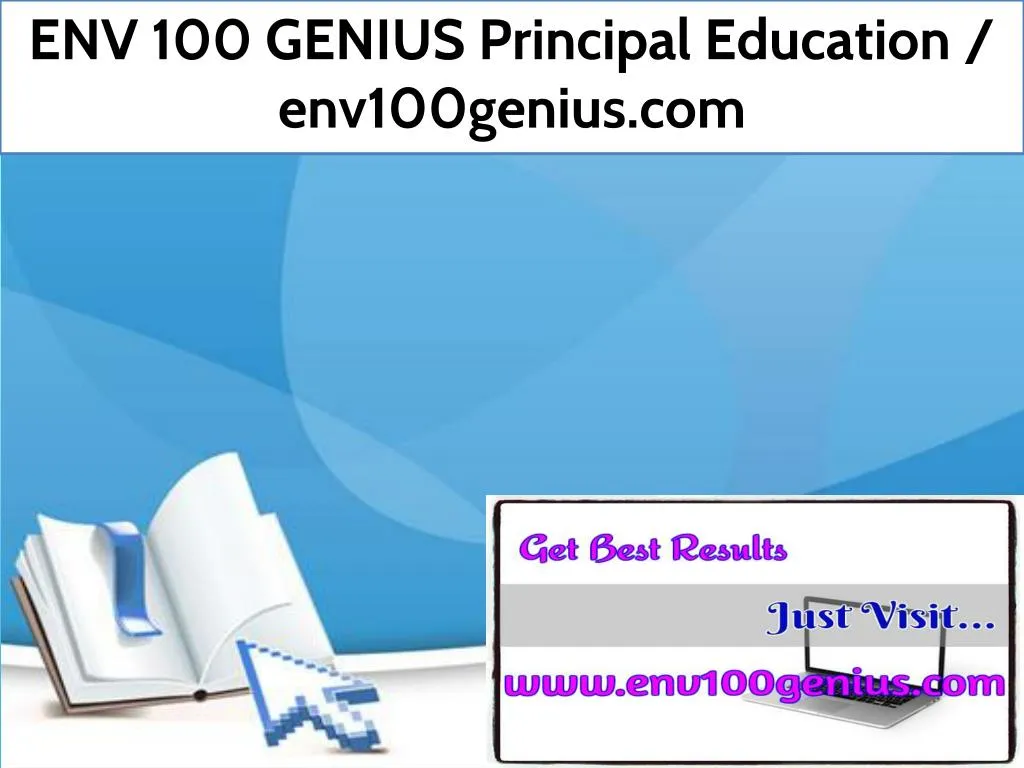 env 100 genius principal education env100genius