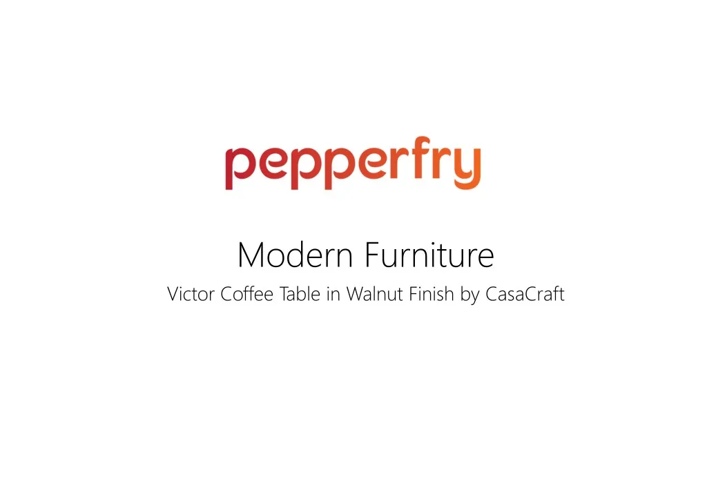 modern furniture victor coffee table in walnut