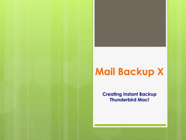 Download Backup Mac Thunderbird Software