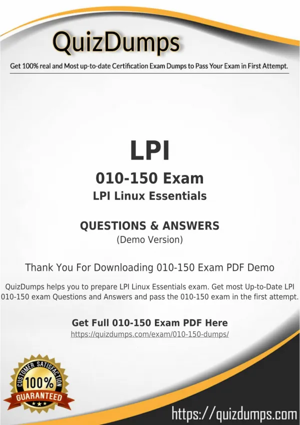 010-150 Exam Dumps - Preparation with 010-150 Dumps PDF [2018]