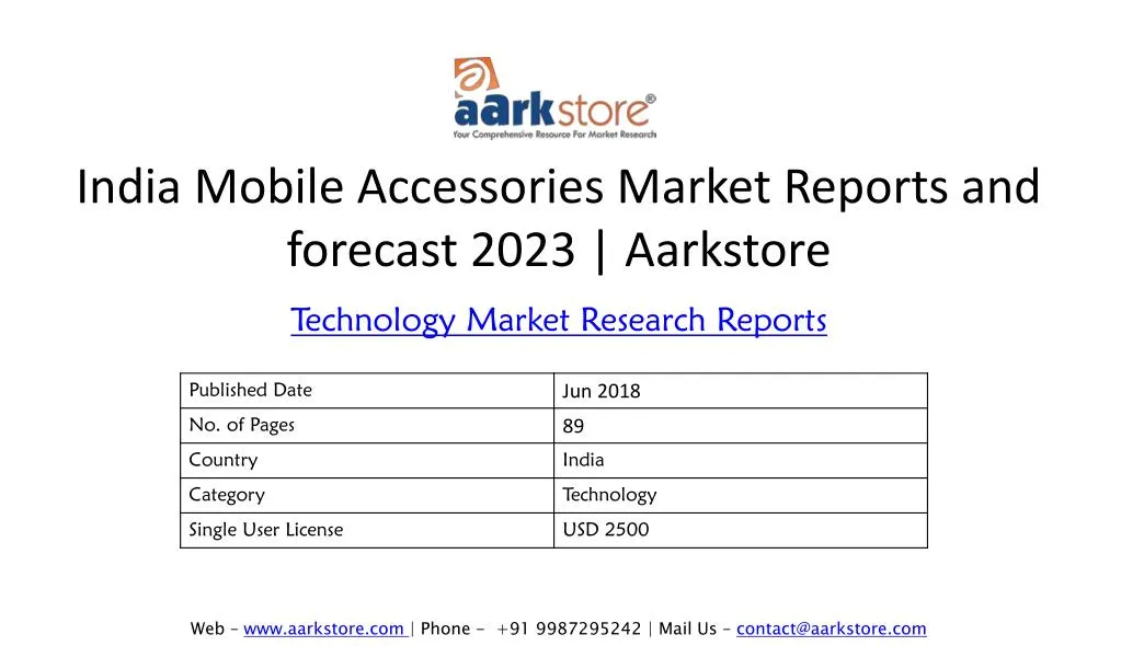 india mobile accessories market reports and forecast 2023 aarkstore