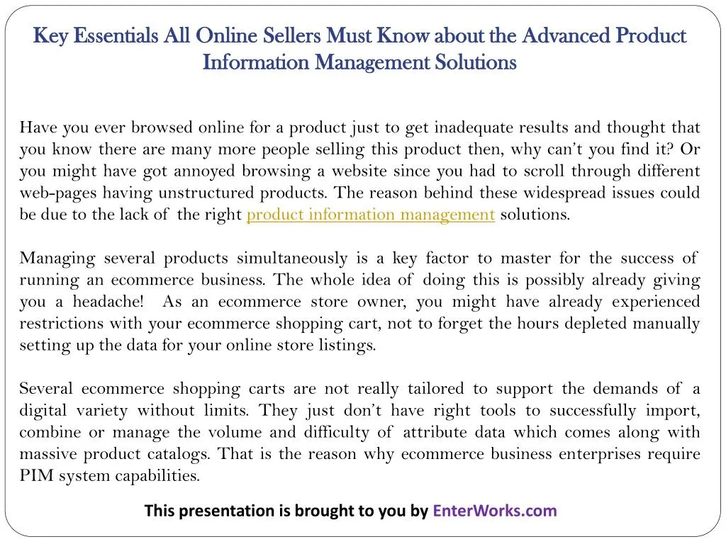 key essentials all online sellers must know about