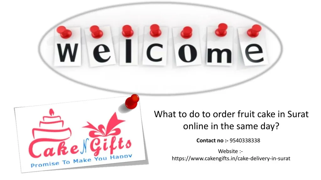 what to do to order fruit cake in surat online