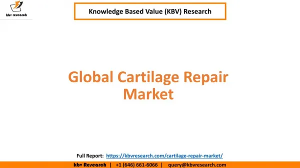 Global Cartilage Repair Market Size and Market Share