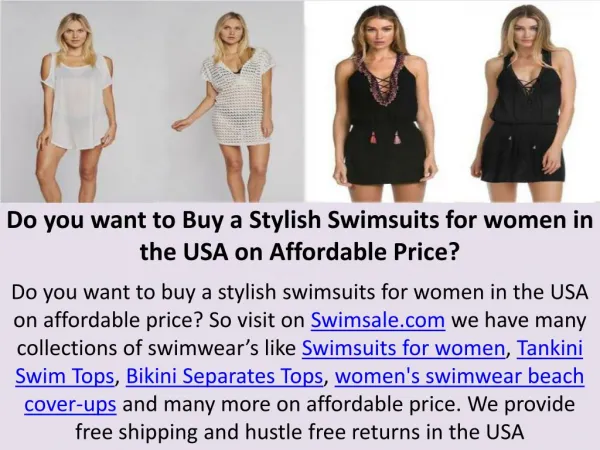 Do you want to Buy a Stylish Swimsuits for women in the USA on Affordable Price?
