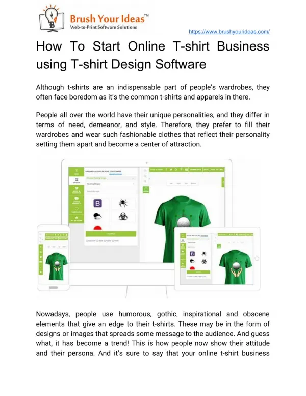 How To Start Online T-shirt Business Using T-shirt Design Software