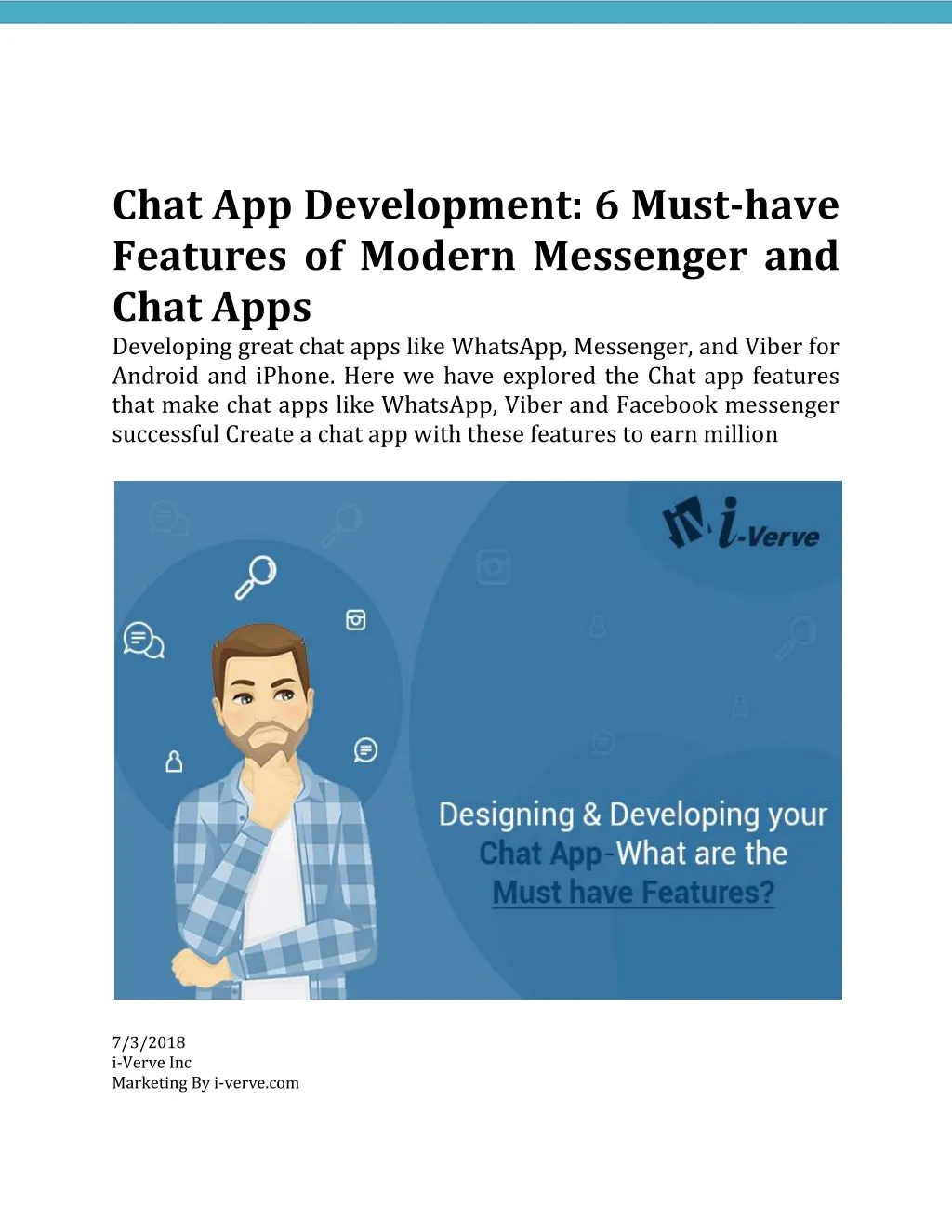 chat app development 6 must have features