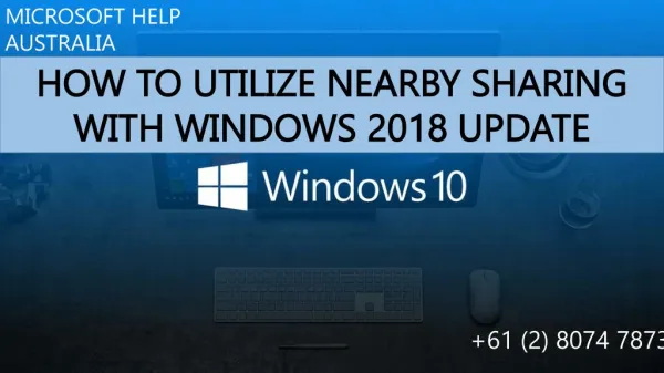 How to Utilize Nearby Sharing With Windows 2018 Update