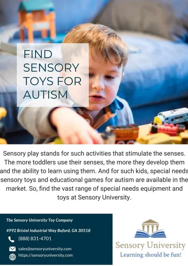 Find Sensory Toys for Autism | Sensory University