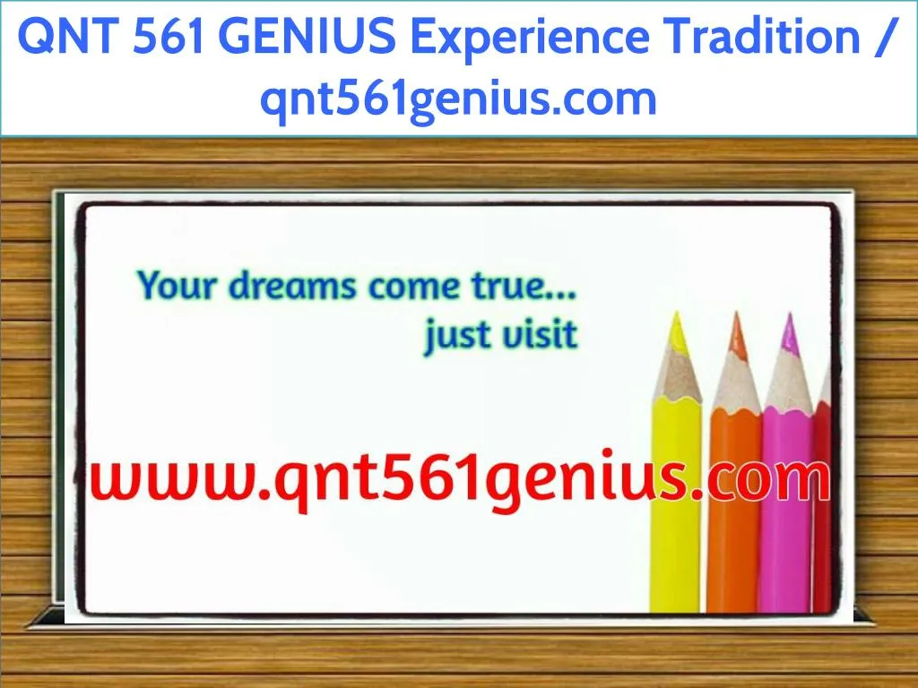 qnt 561 genius experience tradition qnt561genius