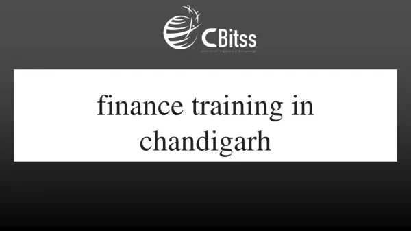 Finance training in Chandigarh