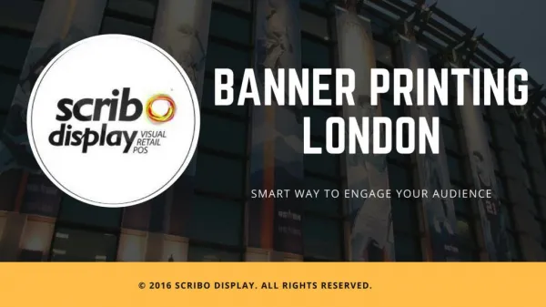 Banner Printing London | Scribo Display