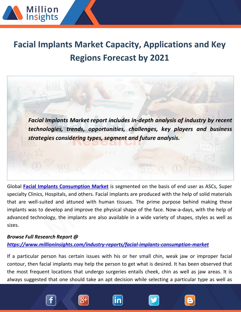 facial implants market capacity applications