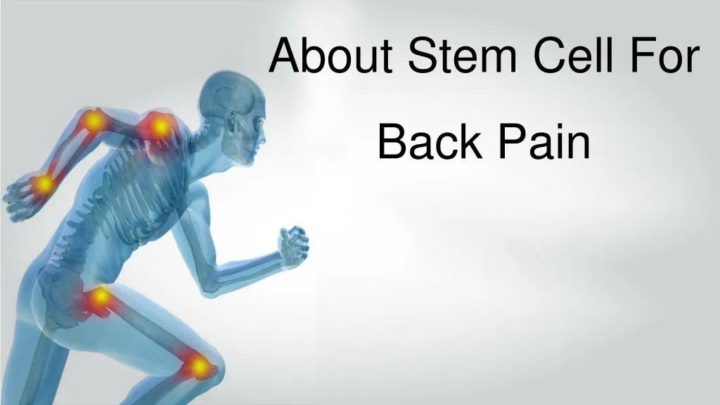 about stem cell for back pain