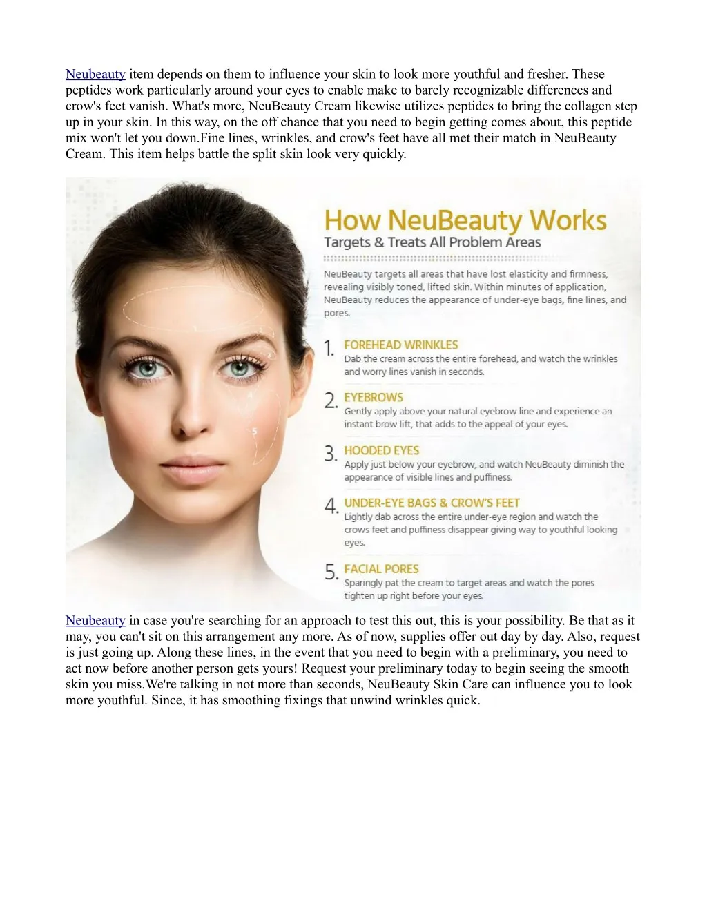 neubeauty item depends on them to influence your