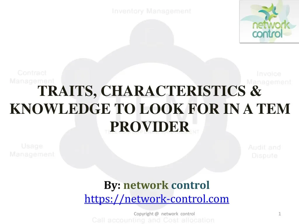 traits characteristics knowledge to look for in a tem provider