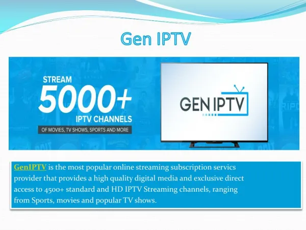 Smart IPTV Subscription in France - GenIPTV