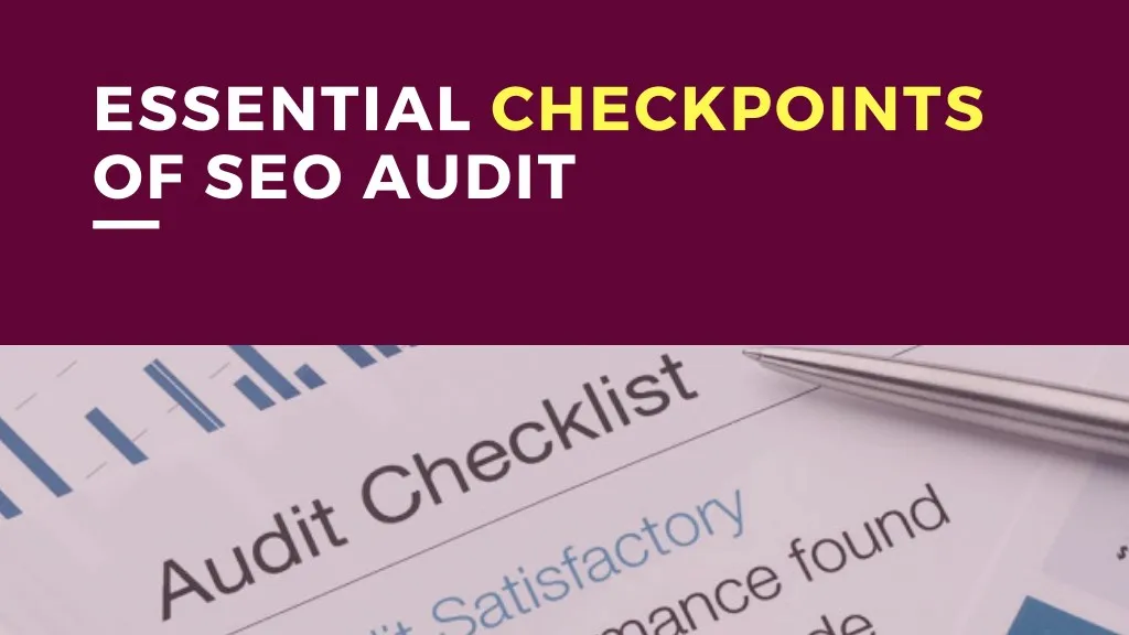 essential checkpoints of seo audit
