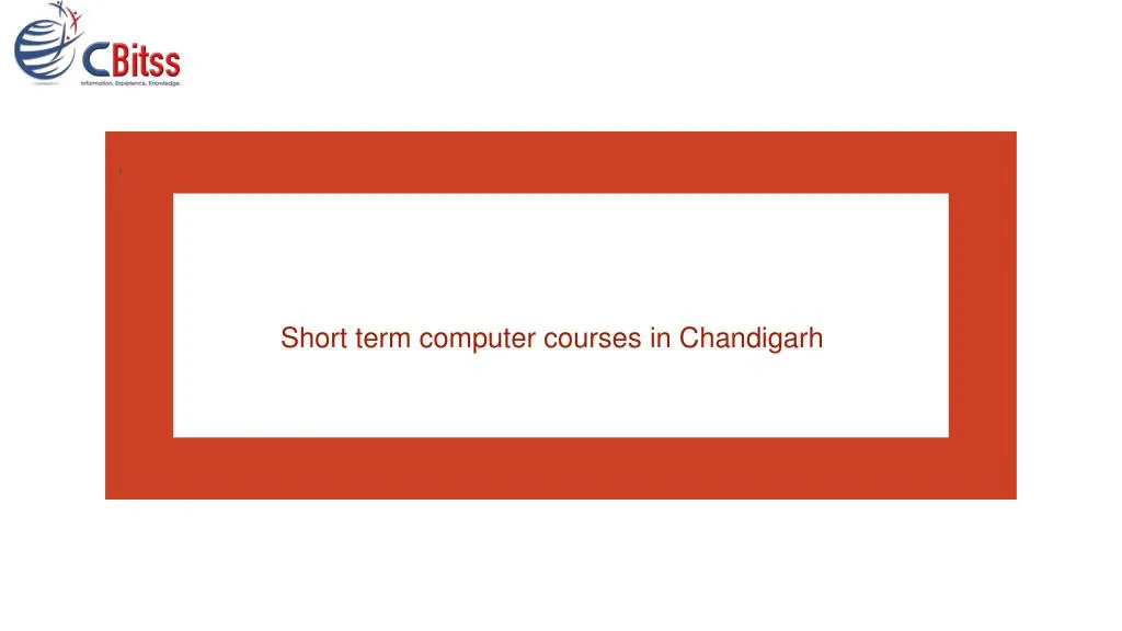 short term computer courses in chandigarh