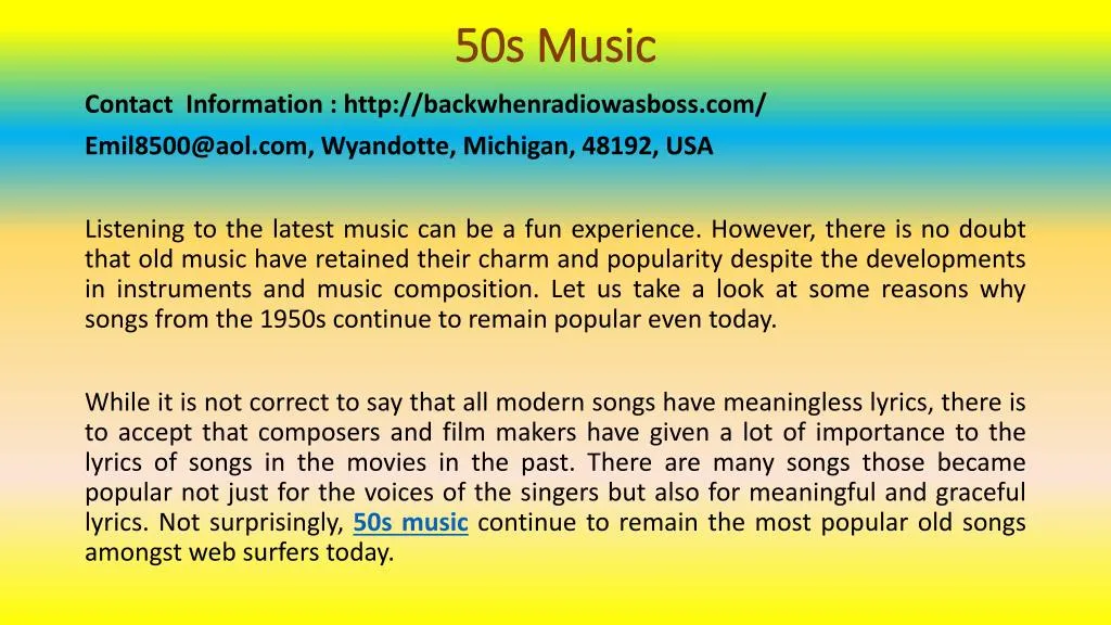 50s music