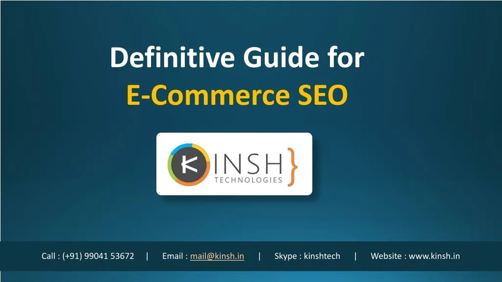 definitive guide for e commerce seo