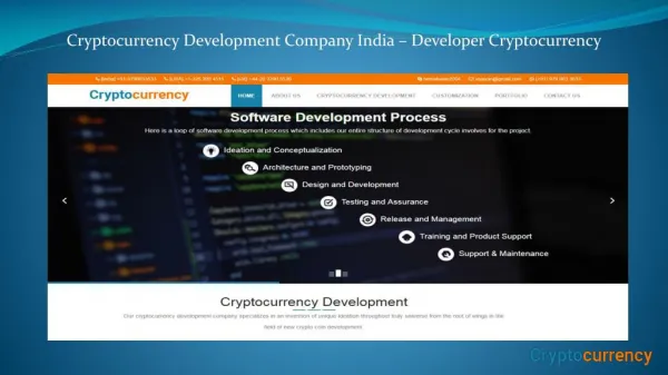Cryptocurrency Creation Service Development Company â€“ developer cryptocurrency