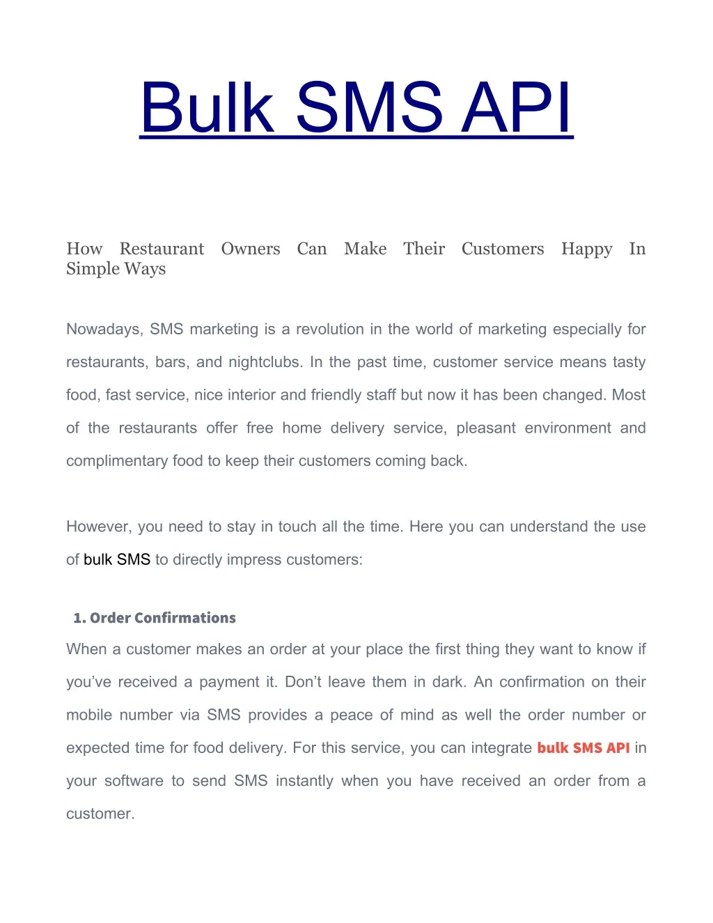 bulk sms api