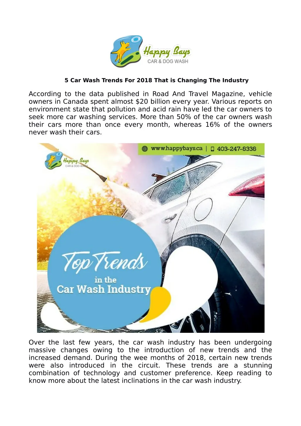 5 car wash trends for 2018 that is changing