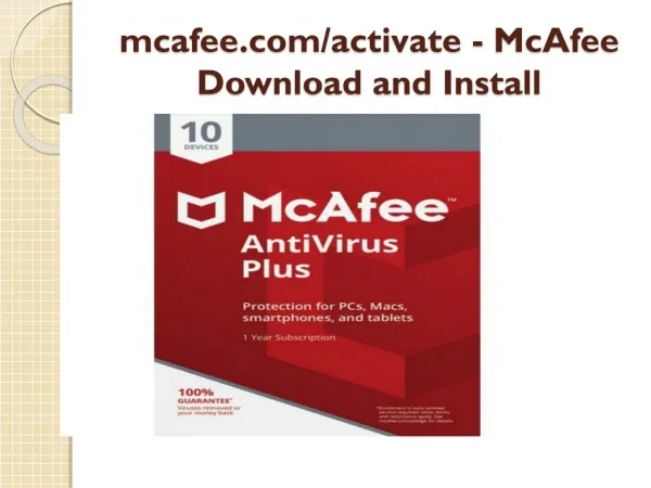 Get www.mcafee.com/activate - Mcafee Com Activate