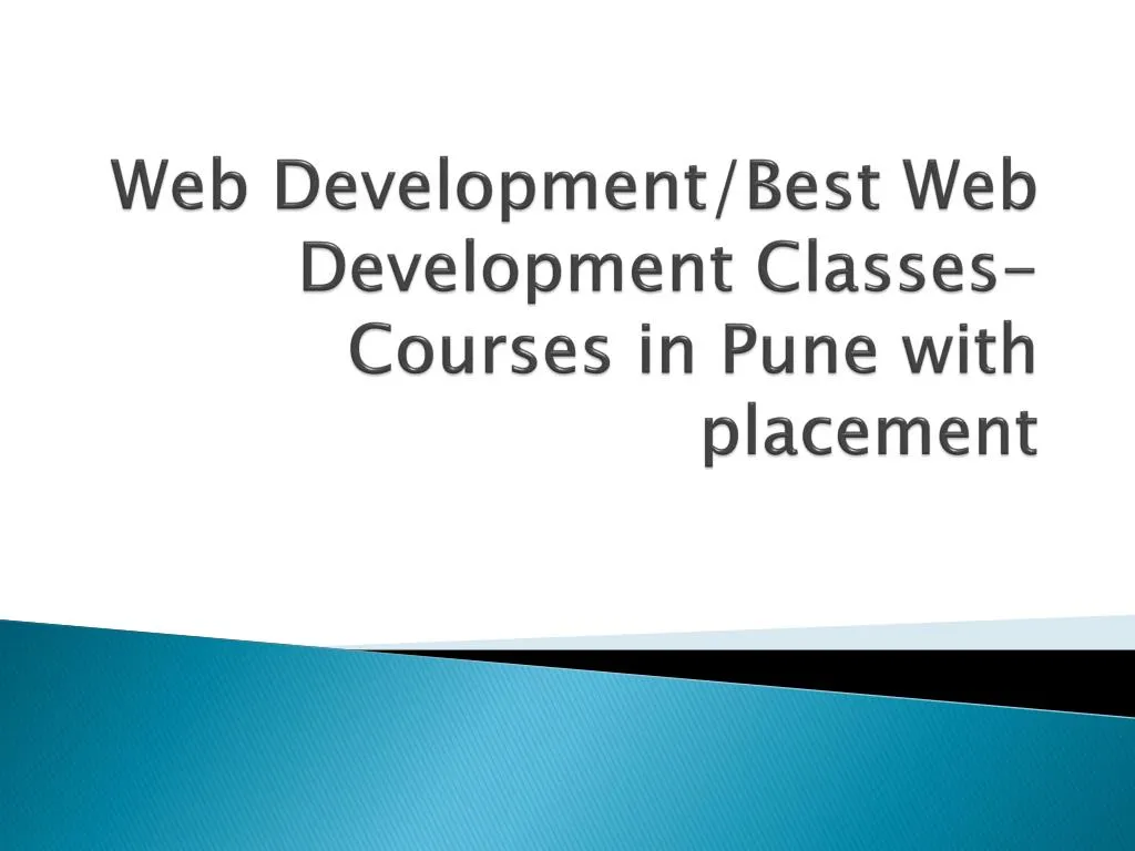 web development best web development classes courses in pune with placement