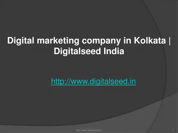 Digital marketing company in Kolkata | best online marketing agency in Kolkata | Digitalseed
