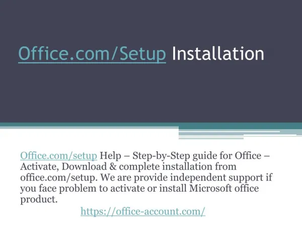 Office Setup - Redeem Product Key - Office Setup