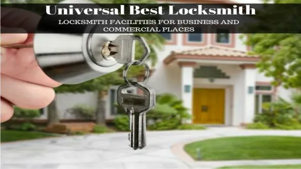 Universal Best Locksmith services in toluca lake