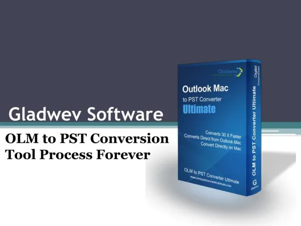 OLM to PST Conversion Tool Process