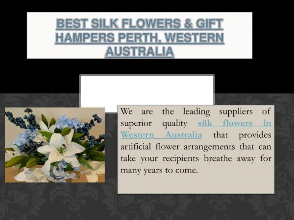 Silk Flowers Perth