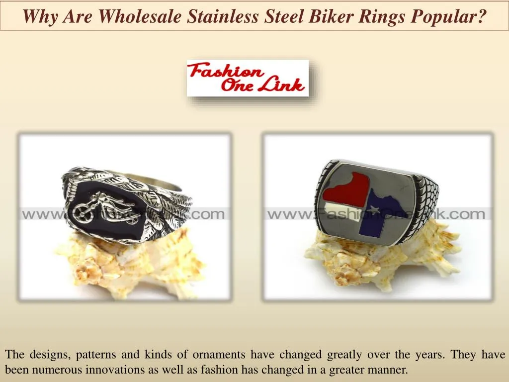 why are wholesale stainless steel biker rings