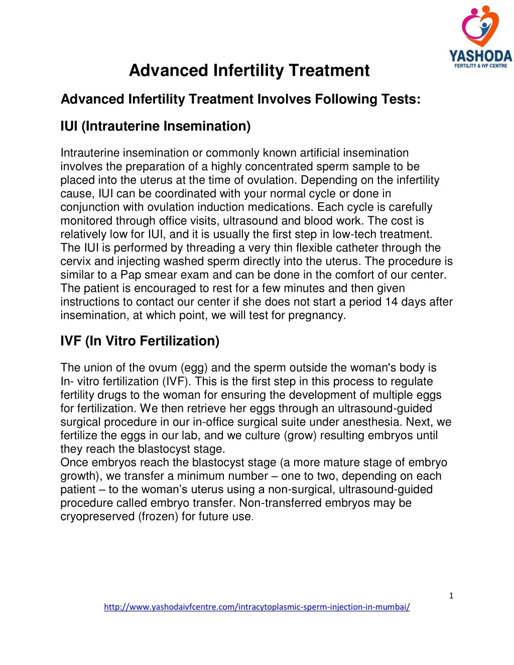 advanced infertility treatment
