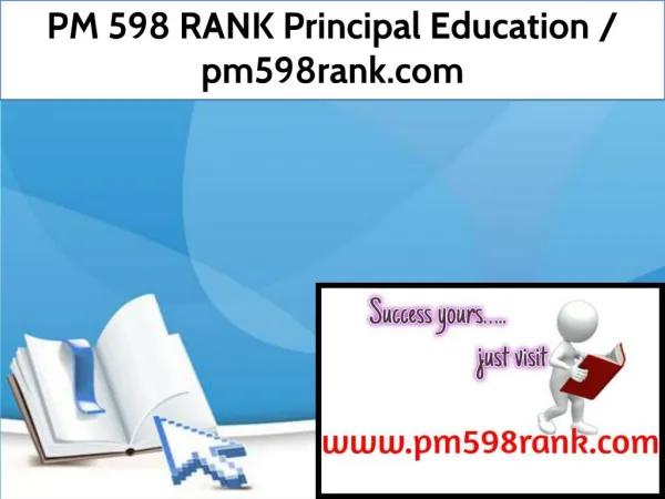 PM 598 RANK Principal Education / pm598rank.com
