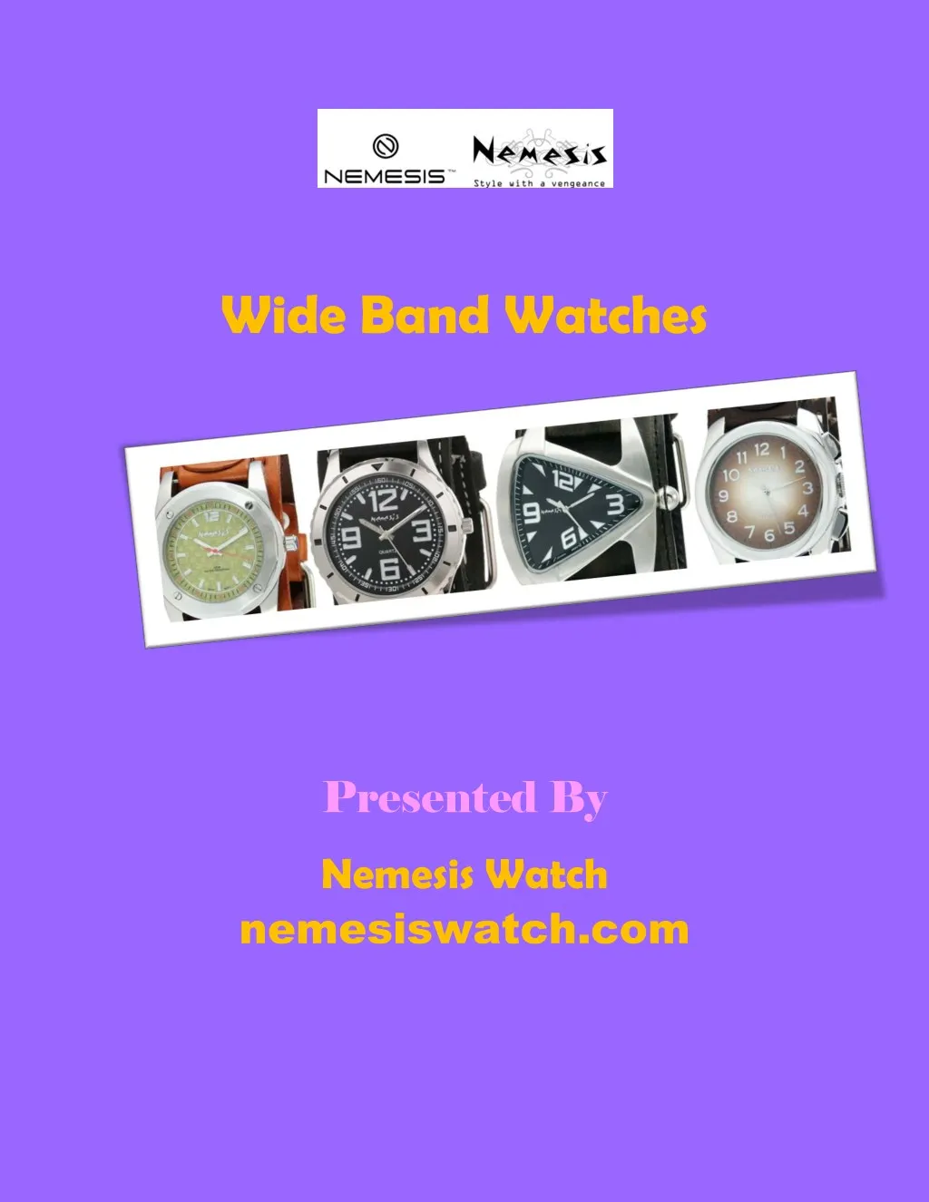 wide band watches