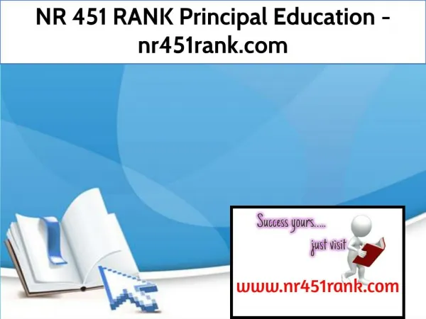 NR 451 RANK Principal Education / nr451rank.com