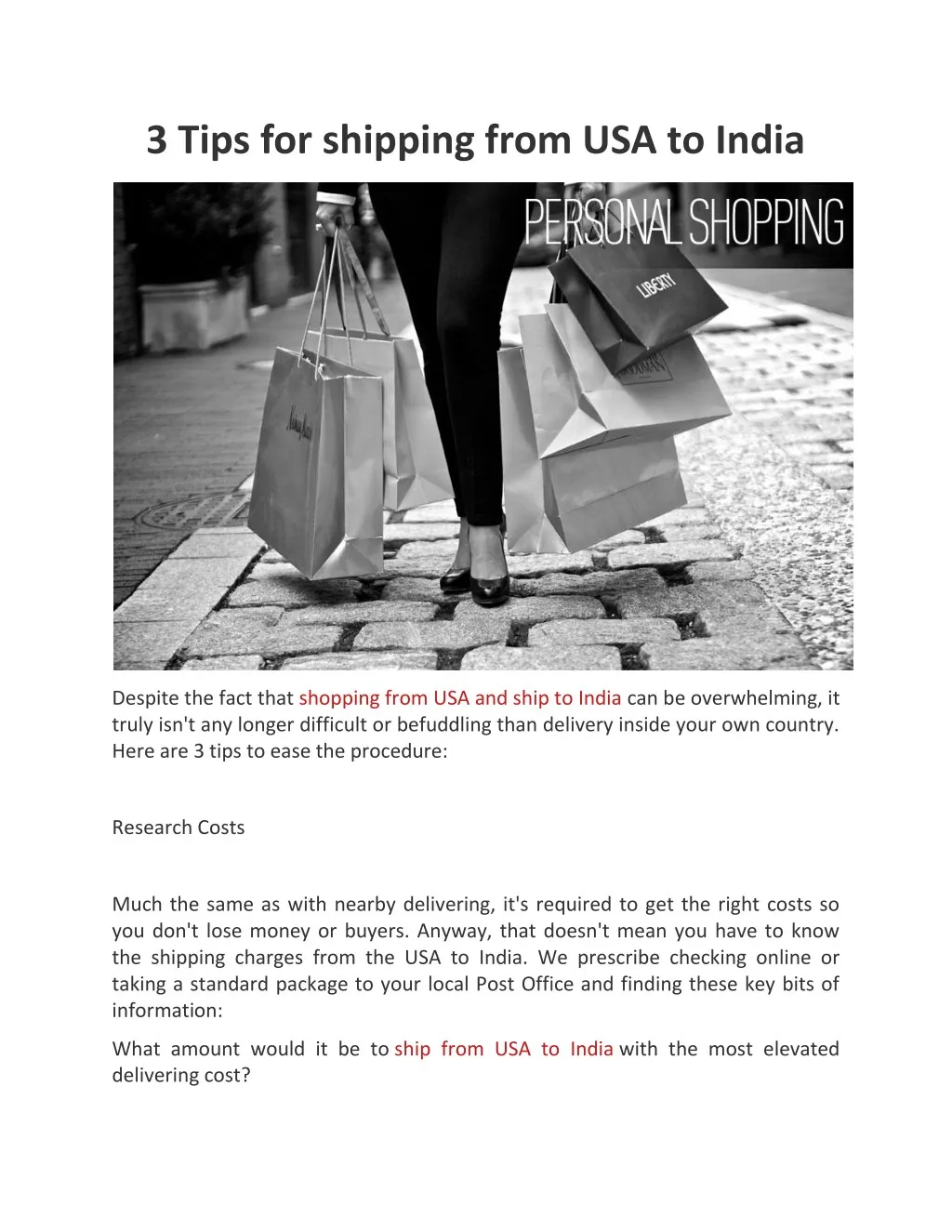 3 tips for shipping from usa to india