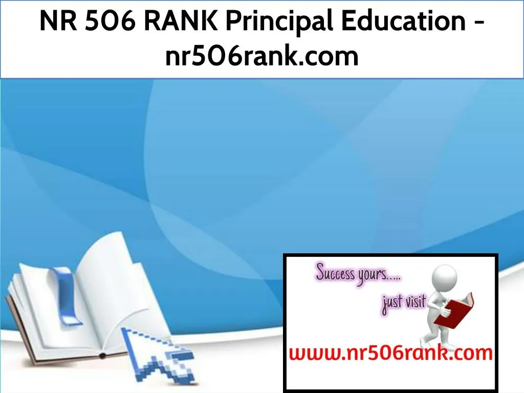 nr 506 rank principal education nr506rank com