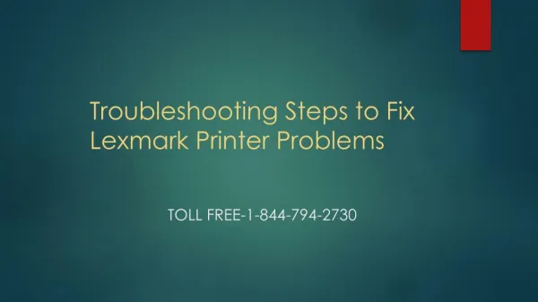 Troubleshooting Steps to Fix Lexmark Printer Problems