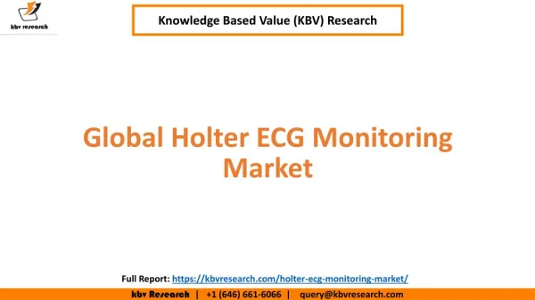 Global Holter ECG Monitoring Market Size and Market Share