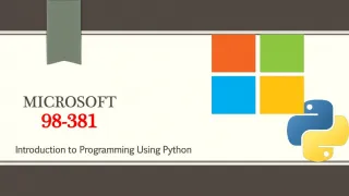 98-381 Dumps VCE - slide 1