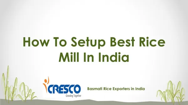 How To Setup Best Rice Mill In India.pptx